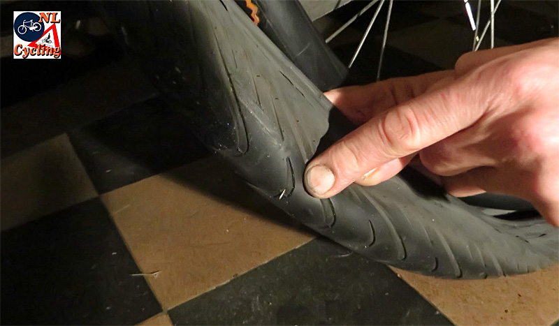 patching a bike tire